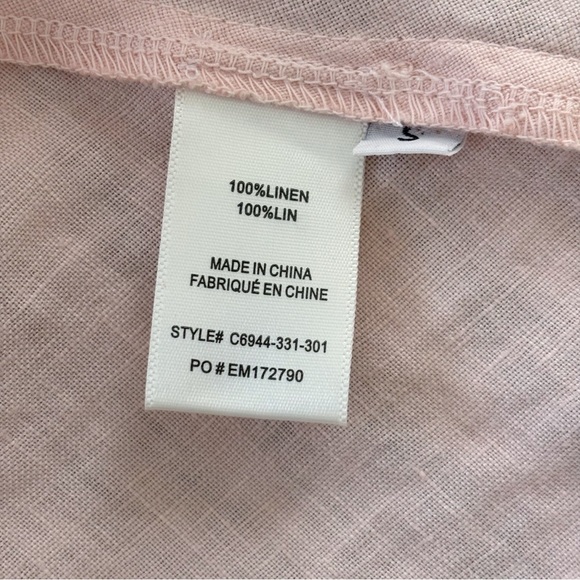 Cloth & Stone Linen Dress Small Peach - Picture 5 of 7